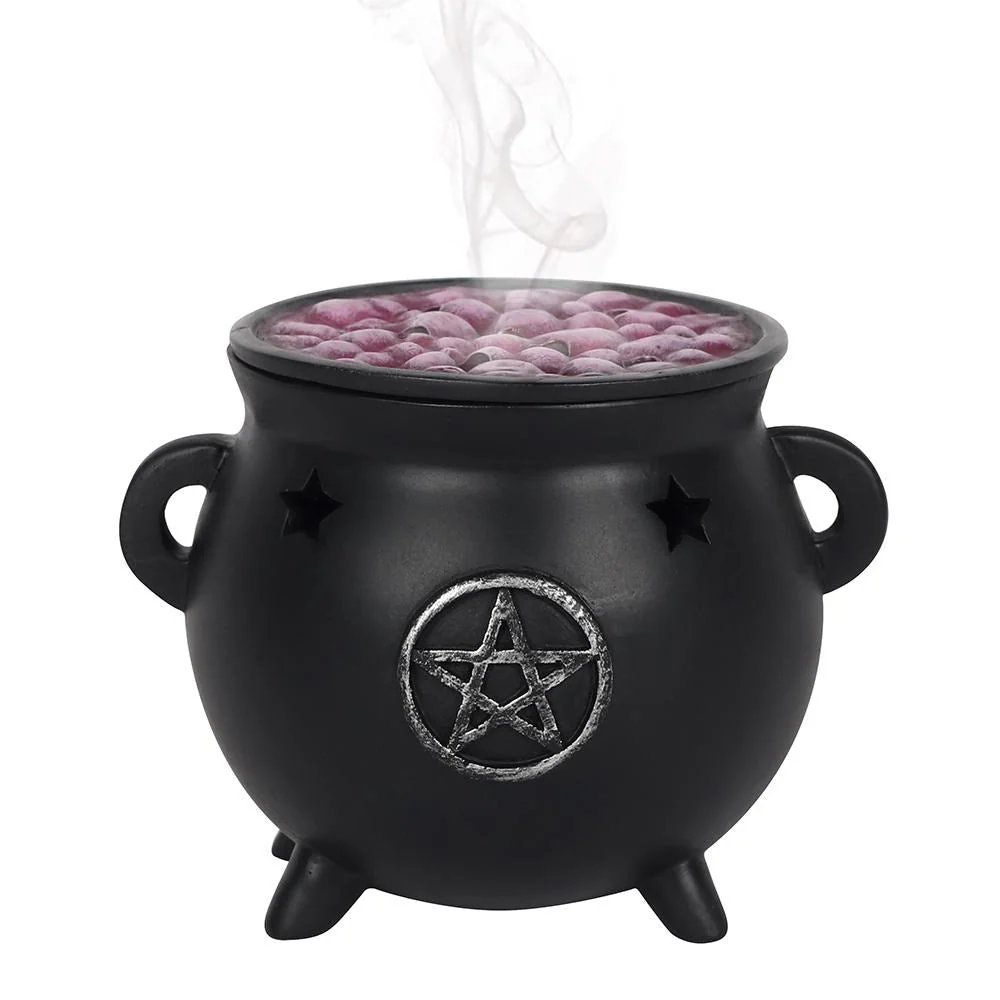 Cauldron Incense Cone Burner Pentagram