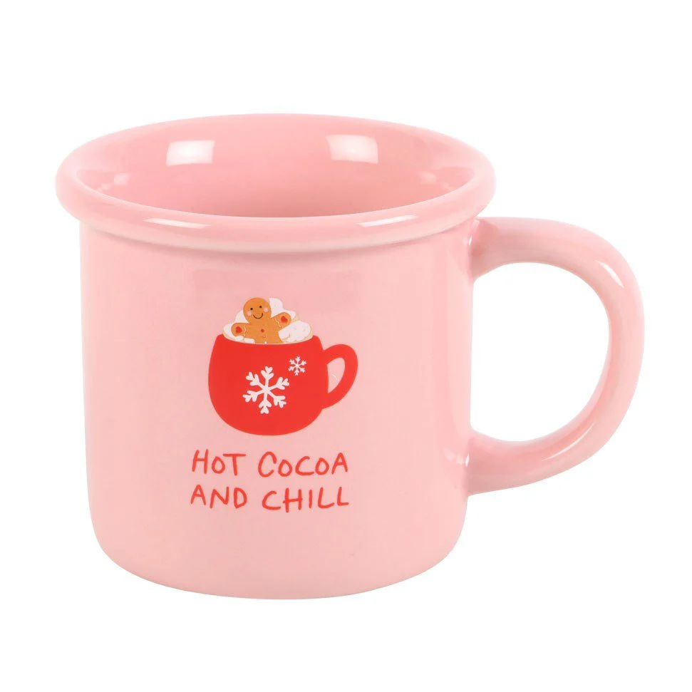 Pink Hot Cocoa & Chill Mug