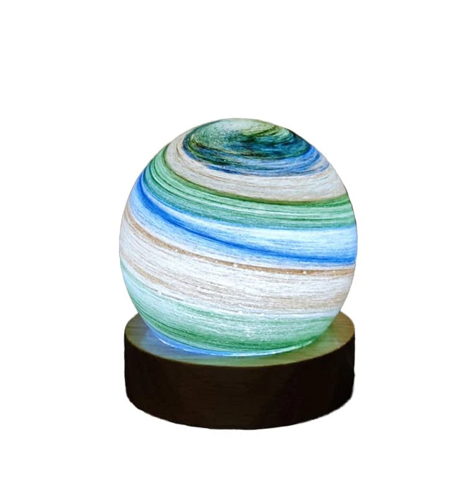 Terra Azure Planet Night Light – USB Globe Lamp Gift