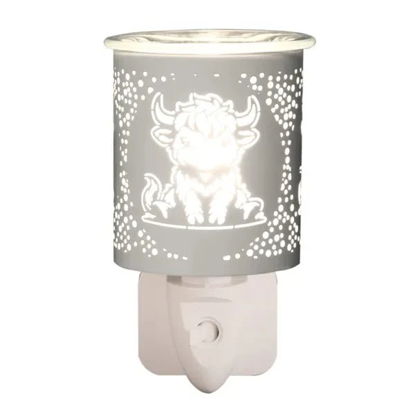 Plug-In White Highland Cow Wax Melt Burner
