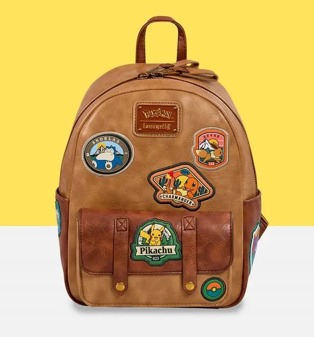 Loungefly Pokémon Camper Patches Mini Backpack