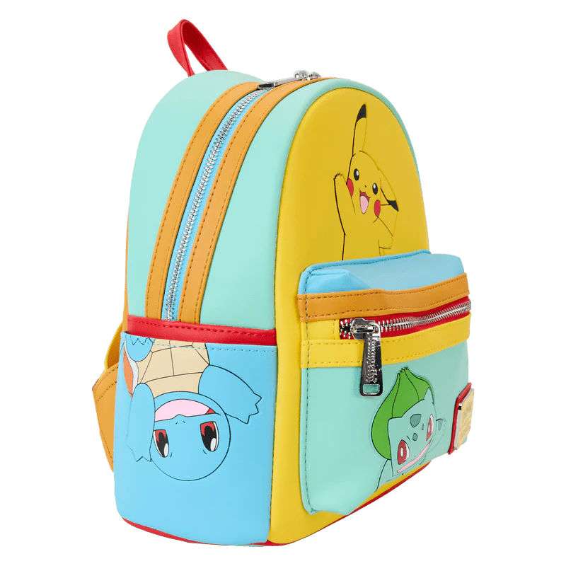 Loungefly Pokémon Color Block Starters Mini Backpack - Image 3