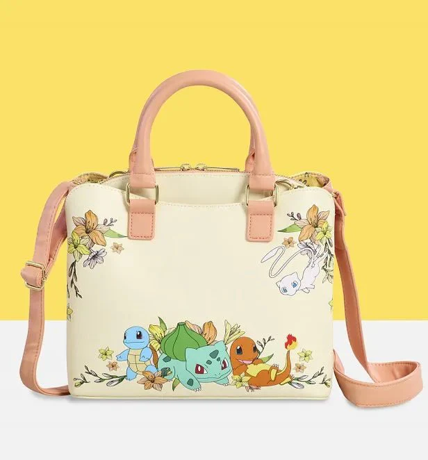 Loungefly Pokémon Mew & Kanto Starters Crossbody Bag