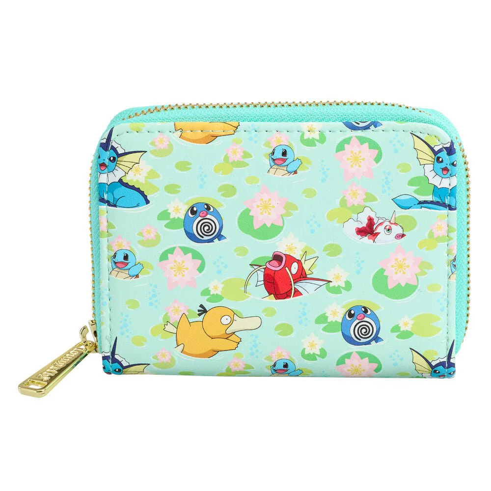 Loungefly Pokémon Water Type All-Over Print Zip Around Wallet
