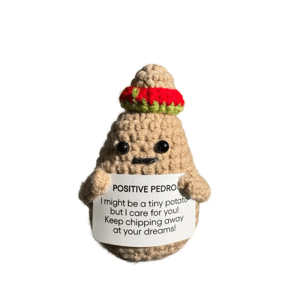 Positive Pedro Crochet Potato Decoration