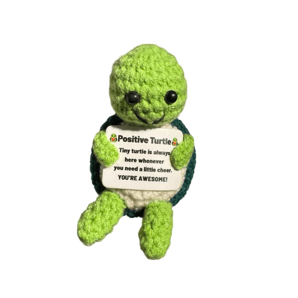 Positive Turtle Crochet Decoration
