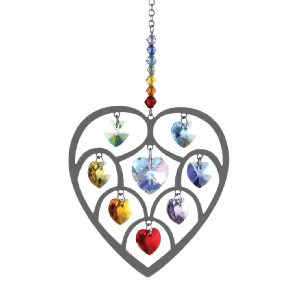 Heart of Hearts Chakra Crystal Suncatcher – Pure Radiance Collection