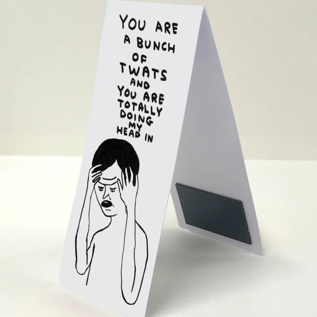 Rude Magnetic Bookmark – Bunch of T-Words by David Shrigley - Image 3