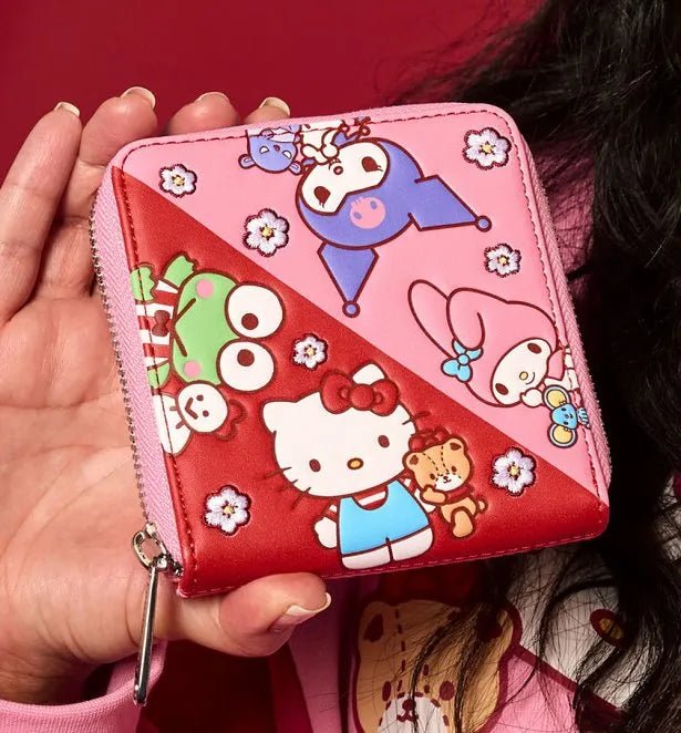 Loungefly Sanrio Hello Kitty & Friends Color Block Zip Around Wallet - Image 5
