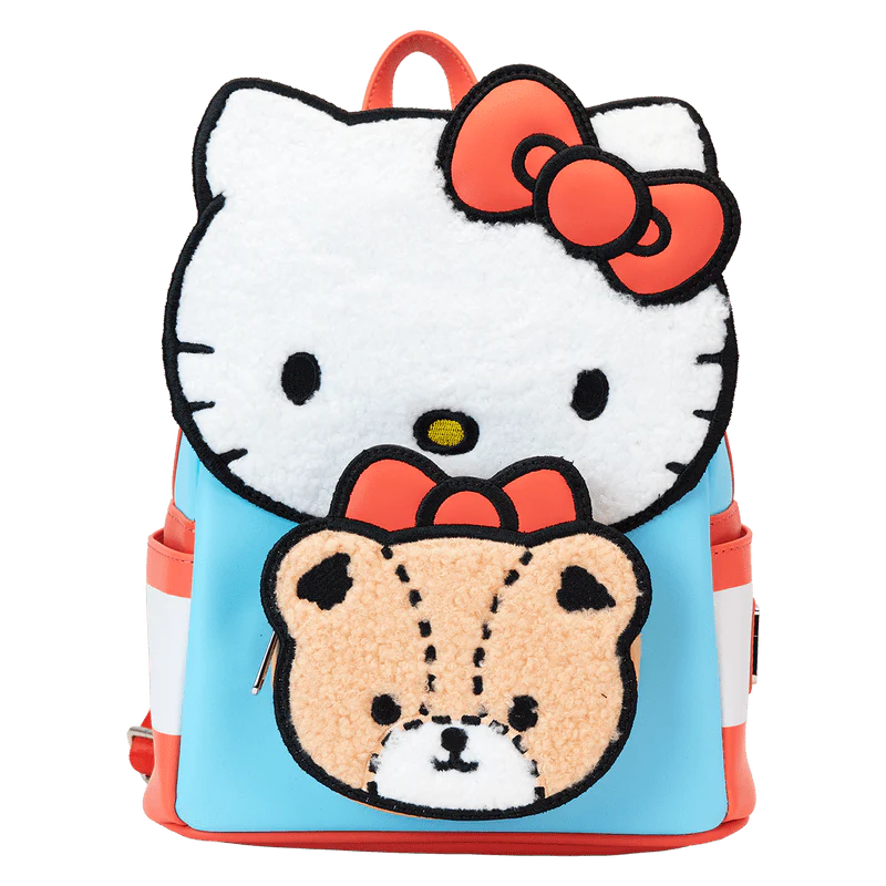 Loungefly Sanrio Hello Kitty & Tiny Chum Bear Sherpa Mini Backpack