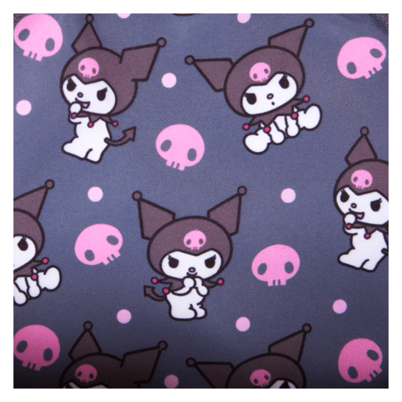 Loungefly Sanrio Kuromi Monochrome Cosplay Convertible Mini Backpack & Crossbody Bag - Image 9