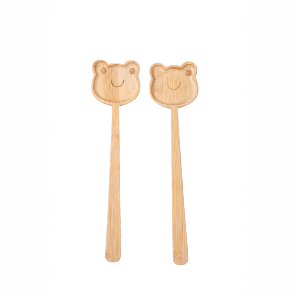 Sass and Belle Frog Bamboo Salad Servers – Set of 2