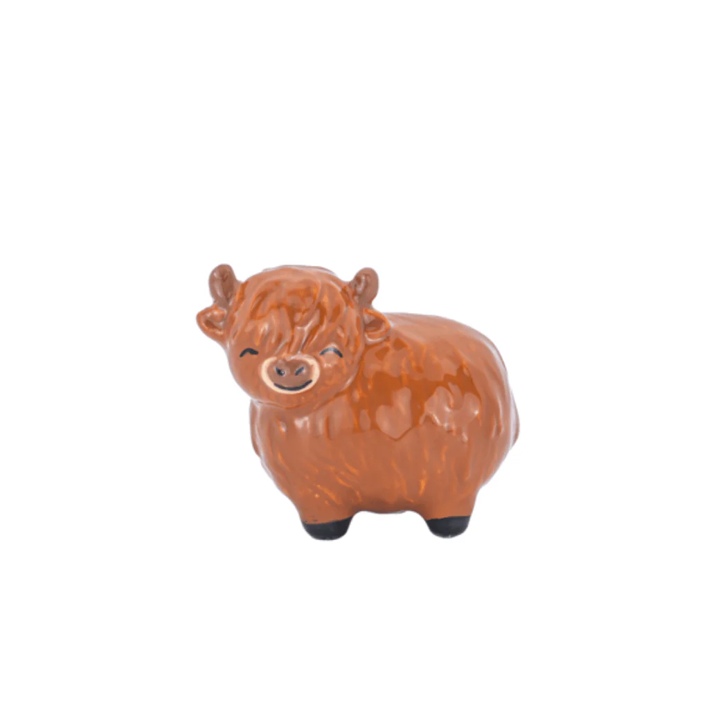 Sass & Belle Highland Cow Token Pocket Charm Gift