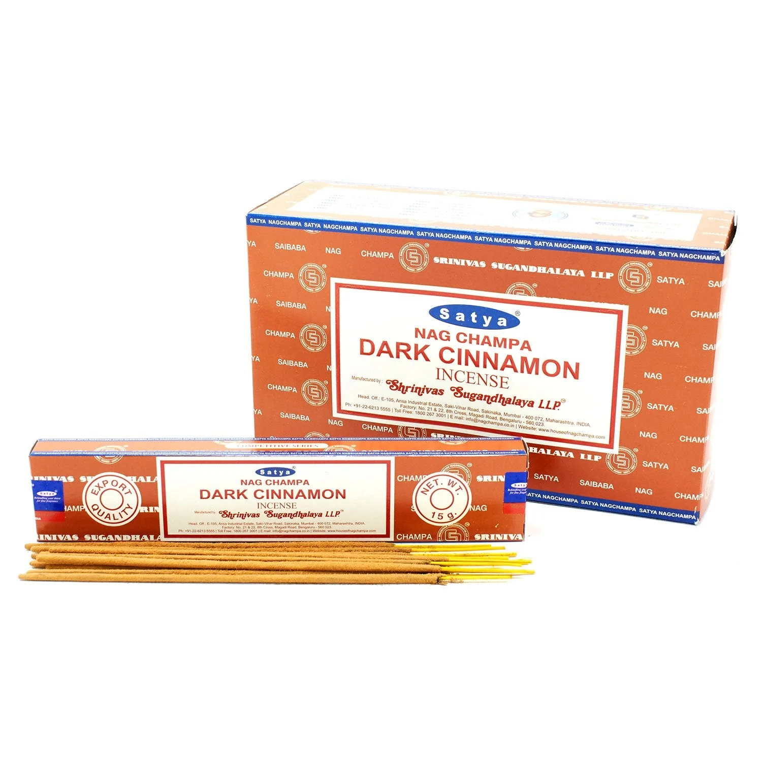 Satya Dark Cinnamon Incense Sticks 15g