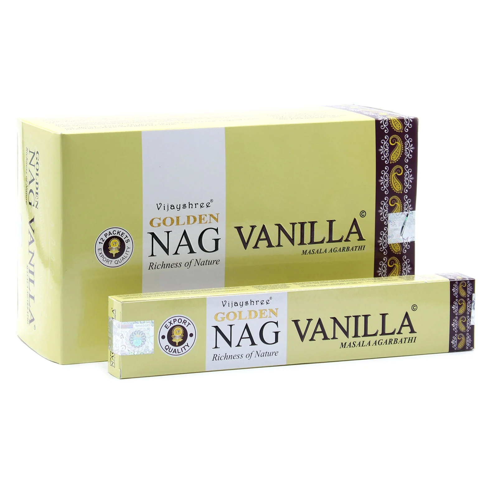 Satya Golden Nag Incense Sticks - Vanilla 15g