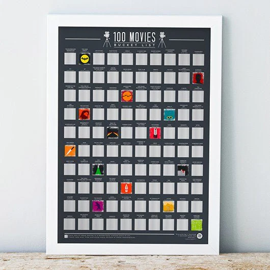 Scratch Poster - 100 Movies Bucket List - Image 2