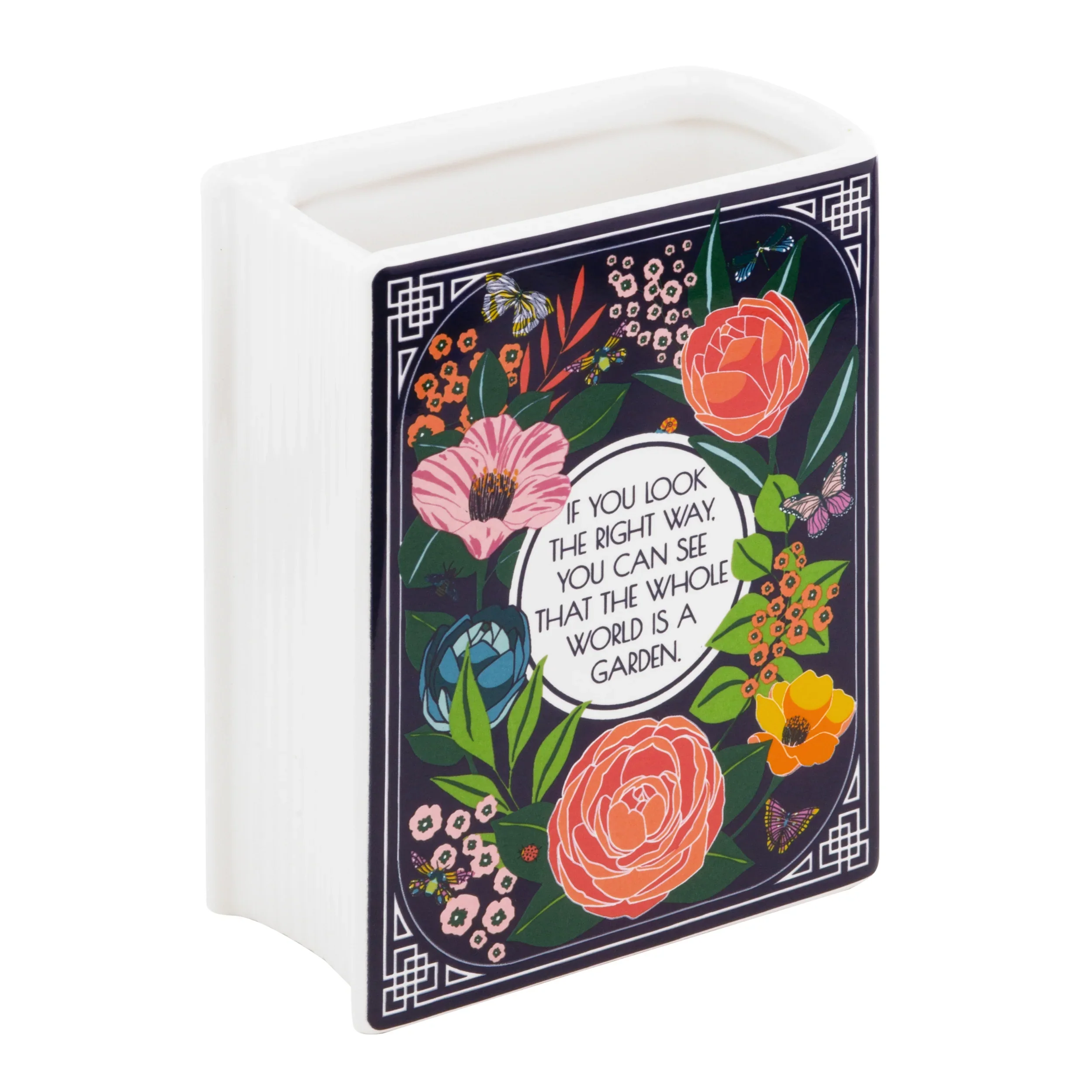 Secret Garden Ceramic Small Book Vase - Image 2
