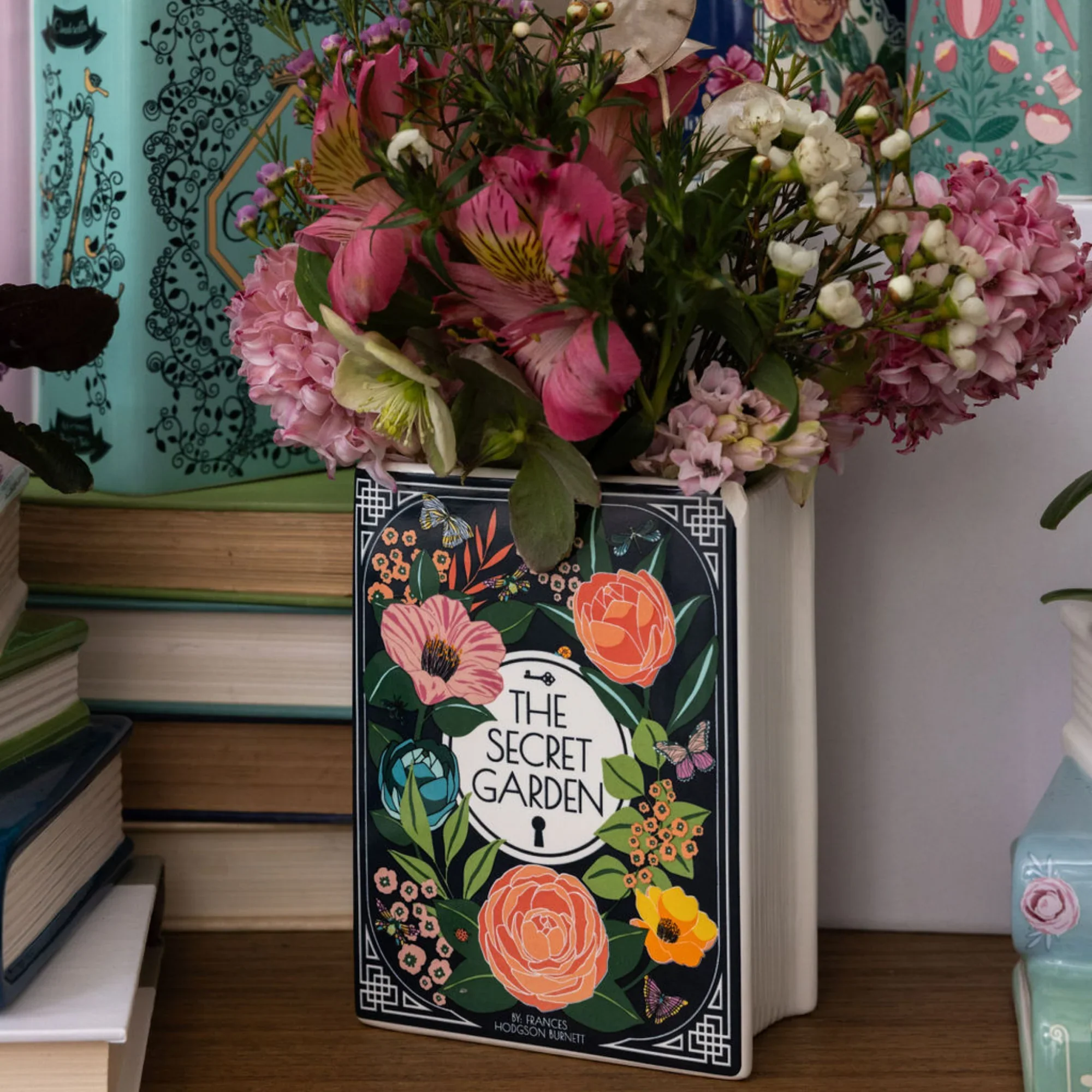 Secret Garden Ceramic Small Book Vase - Image 5
