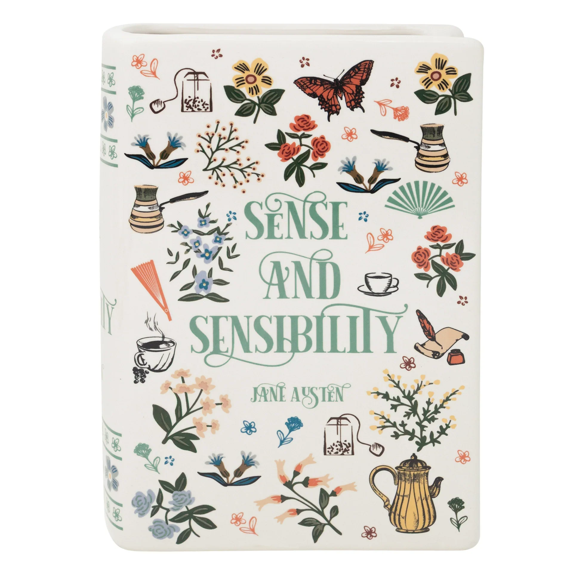 Sense and Sensibility Ceramic Book Vase – Large - Image 3