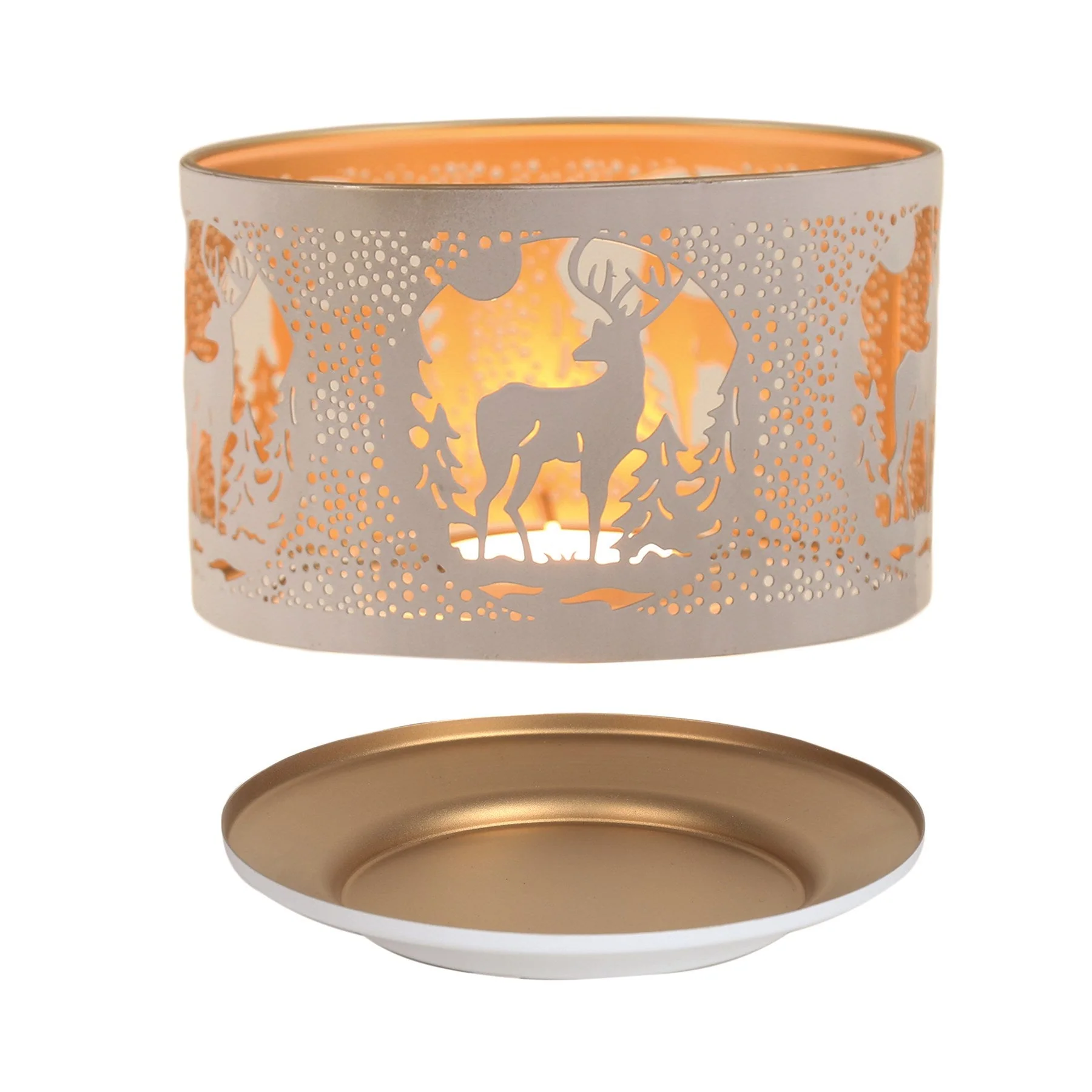 Shade and Tray Metal Silhouette - White Stag