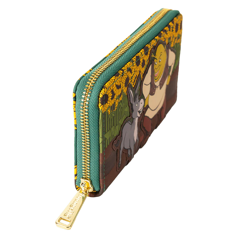 Loungefly Shrek & Donkey Sunflower Field Zip Around Wallet - Image 3