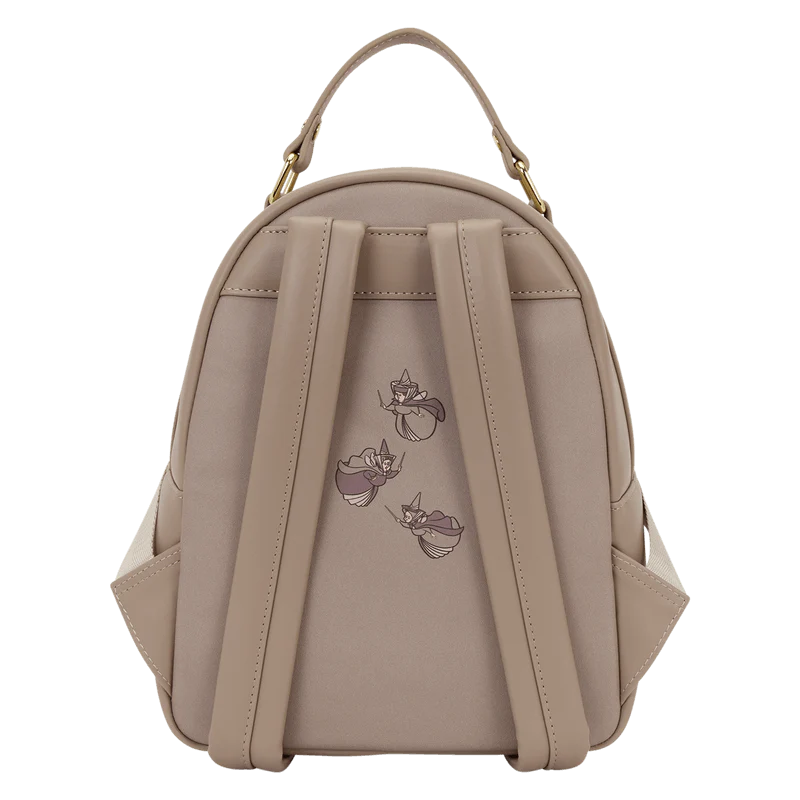 Loungefly Sleeping Beauty & Maleficent Spinning Wheel Mini Backpack - Image 3
