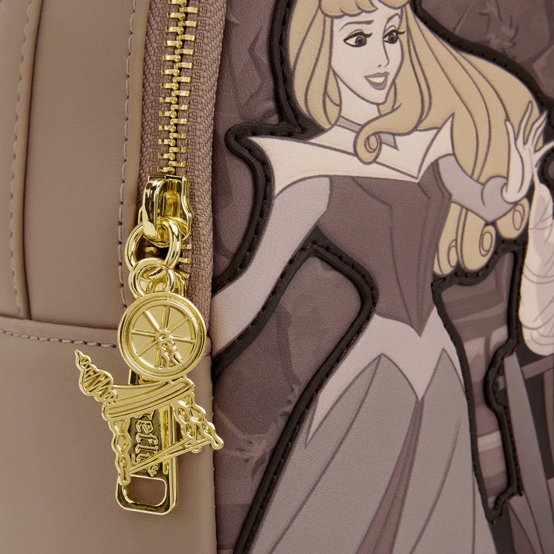 Loungefly Sleeping Beauty & Maleficent Spinning Wheel Mini Backpack - Image 4