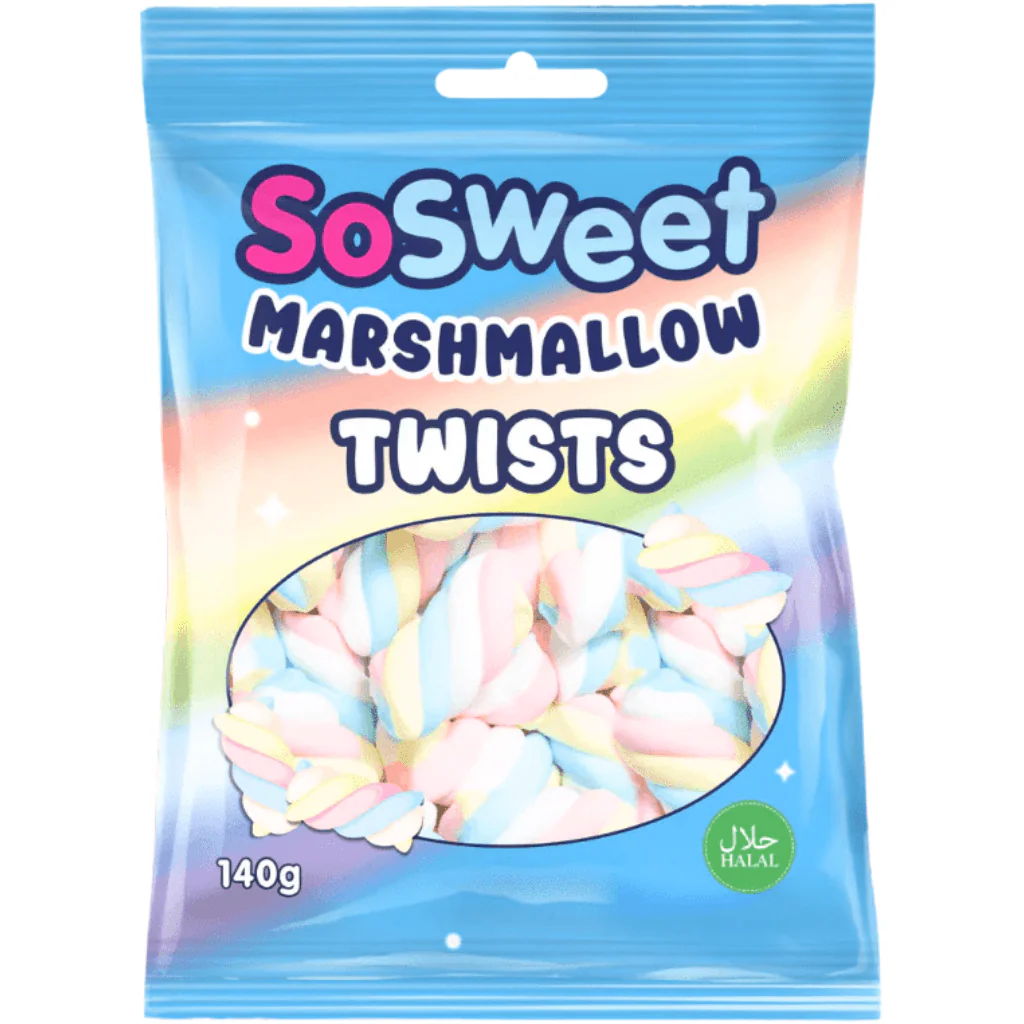 SoSweet Marshmallow Twists 140g