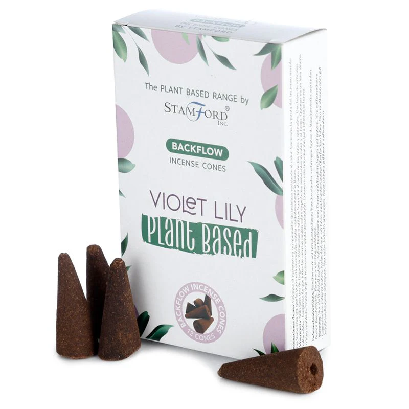 Stamford Violet Lily Plant Based Backflow Incense Cones