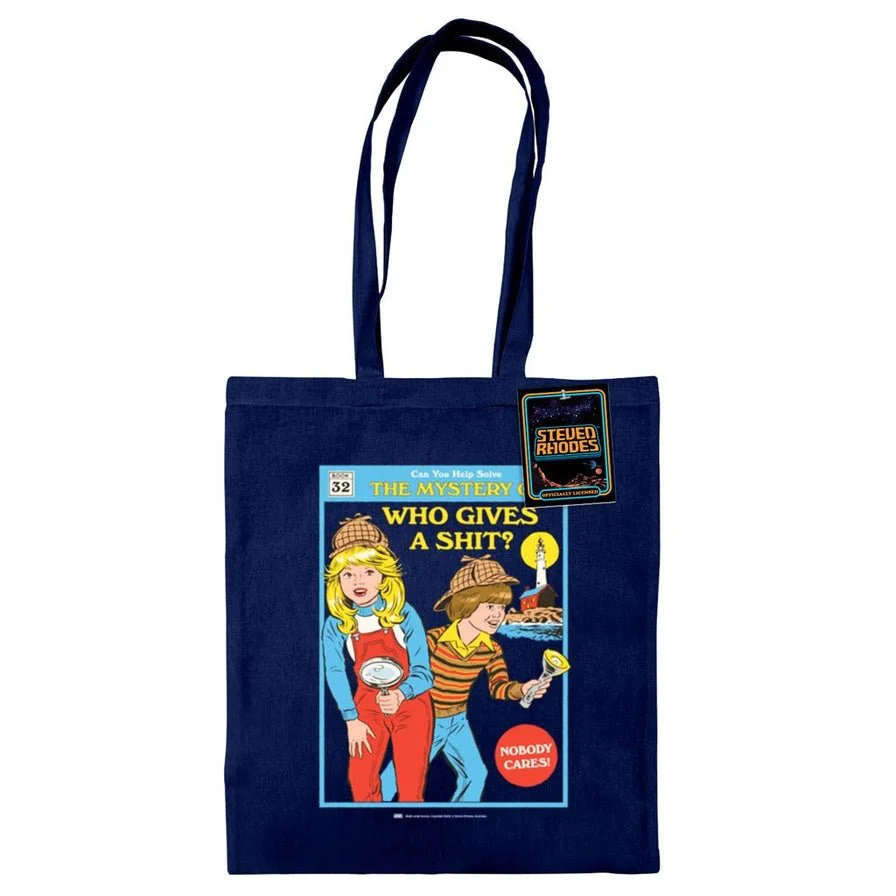 Steven Rhodes Tote Bag – The Mystery of Who Gives a Shit?