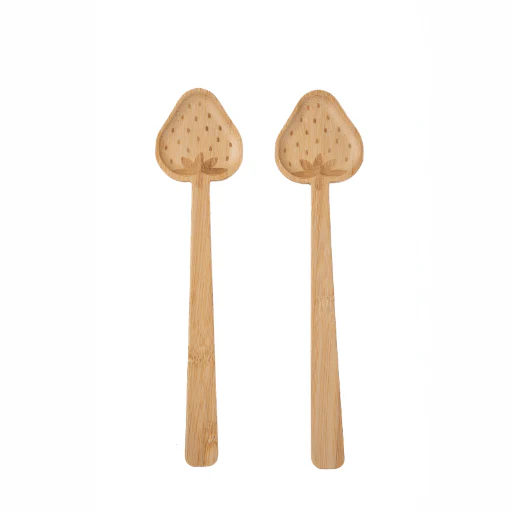 Sass and Belle Strawberry Bamboo Salad Servers
