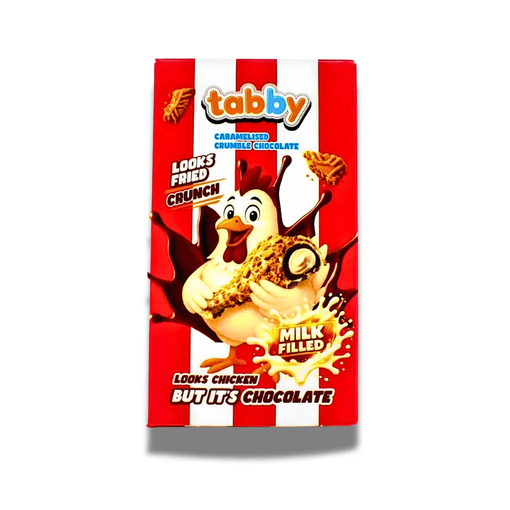 Tabby Chicken Chocolate Novelty Milk Chocolate Bar 50g