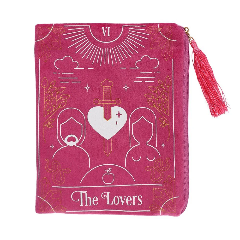 Tarot Card Zippered Bag - The Lovers
