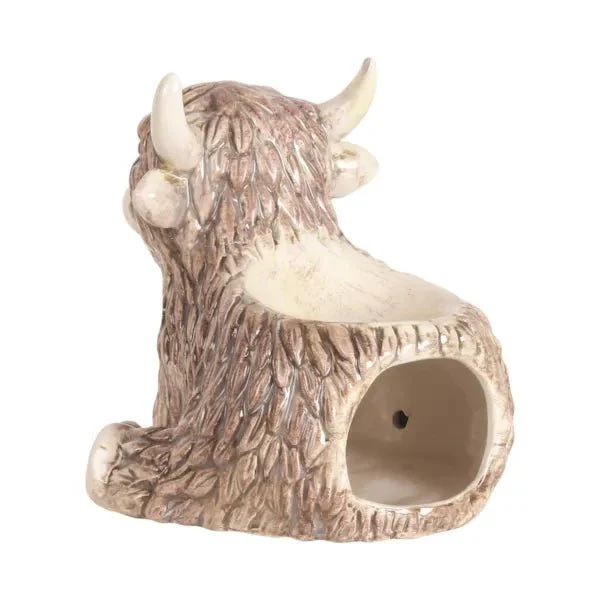 Highland Cow Sitting Wax Melt Burner - Image 3