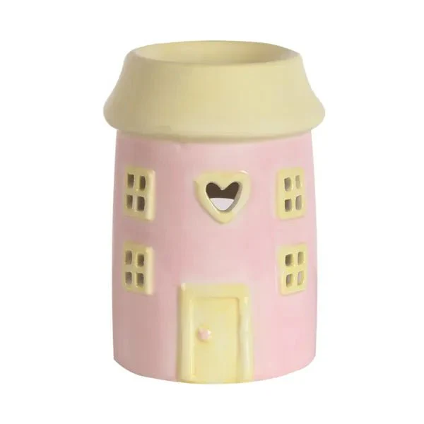 Pink House Ceramic Wax Melt Burner
