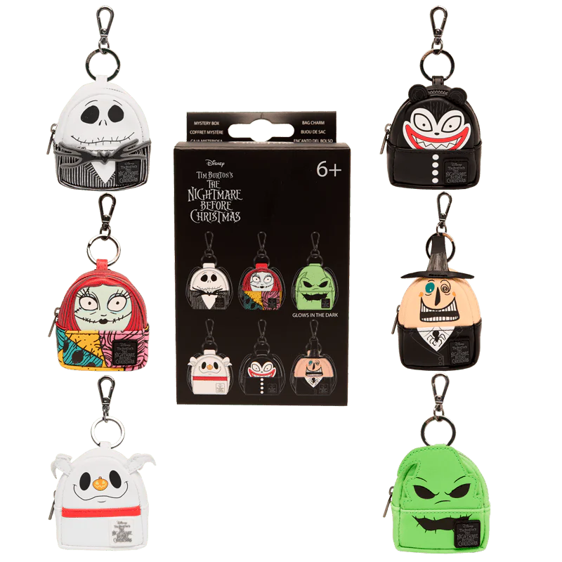 Loungefly The Nightmare Before Christmas Cosplay Mystery Mini Backpack Keychain Charm - Image 2