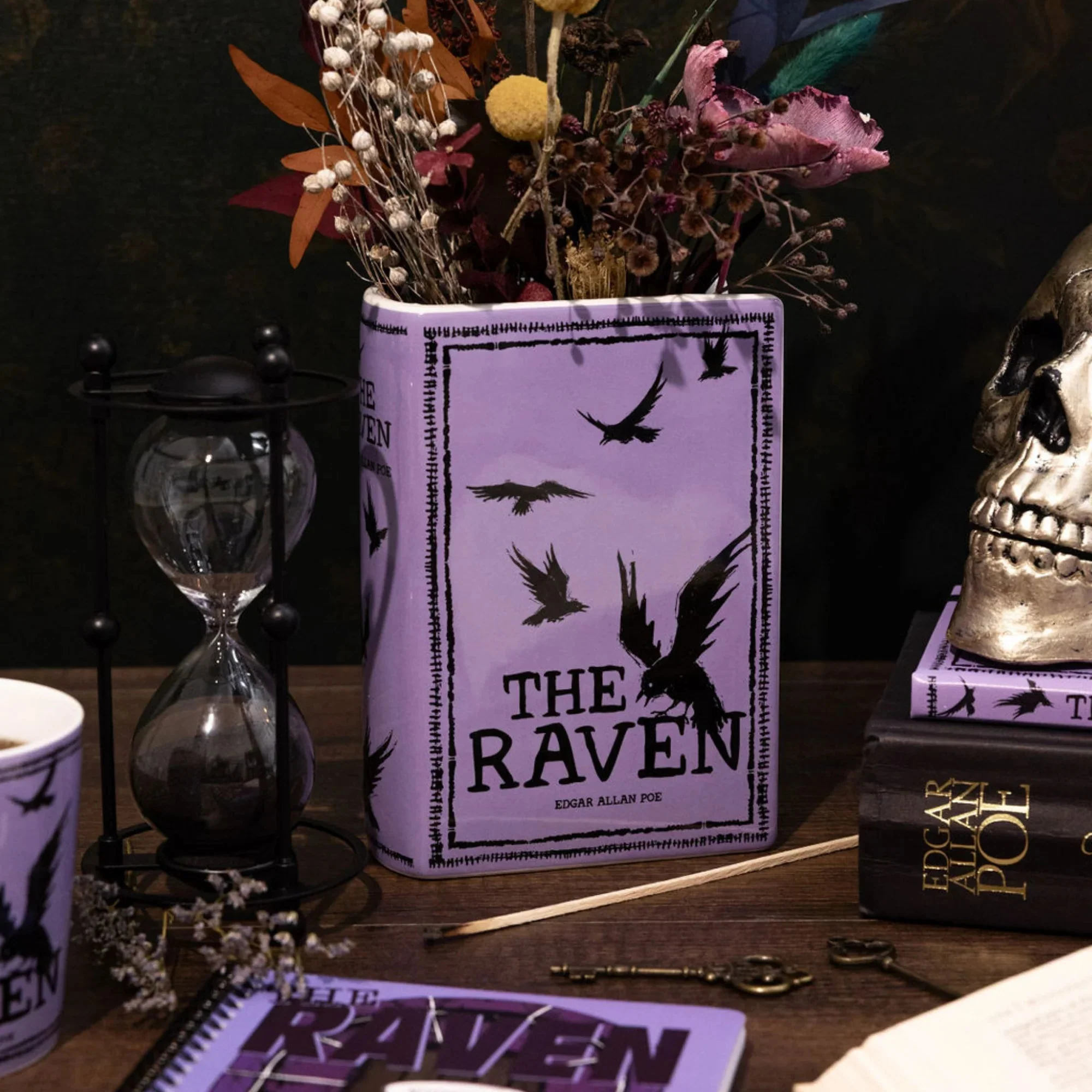 The Raven Ceramic Book Vase – Steel Mill Book-Inspired Vase - Image 4