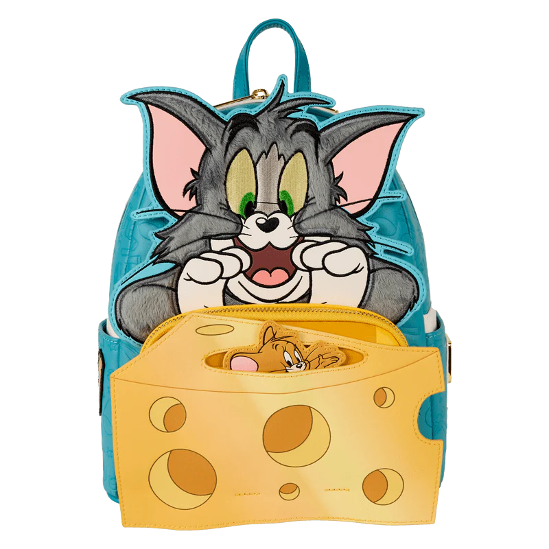 Loungefly Tom and Jerry Plush Pop-Up Mini Backpack