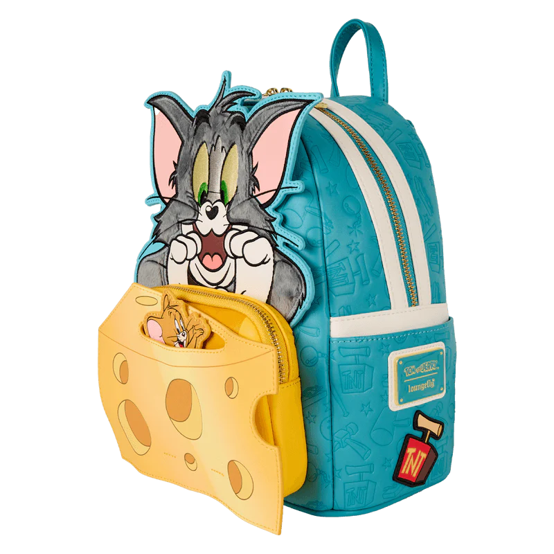 Loungefly Tom and Jerry Plush Pop-Up Mini Backpack - Image 2