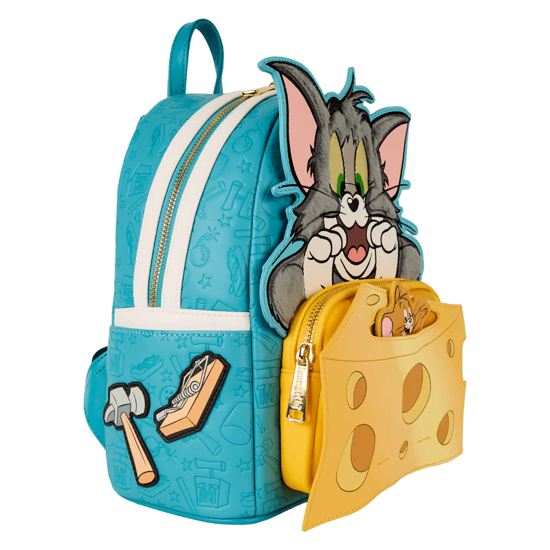 Loungefly Tom and Jerry Plush Pop-Up Mini Backpack - Image 3