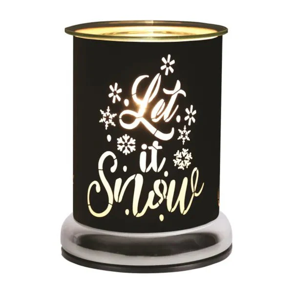 Touch Electric Wax Melt Burner β Black Let It Snow 17cm
