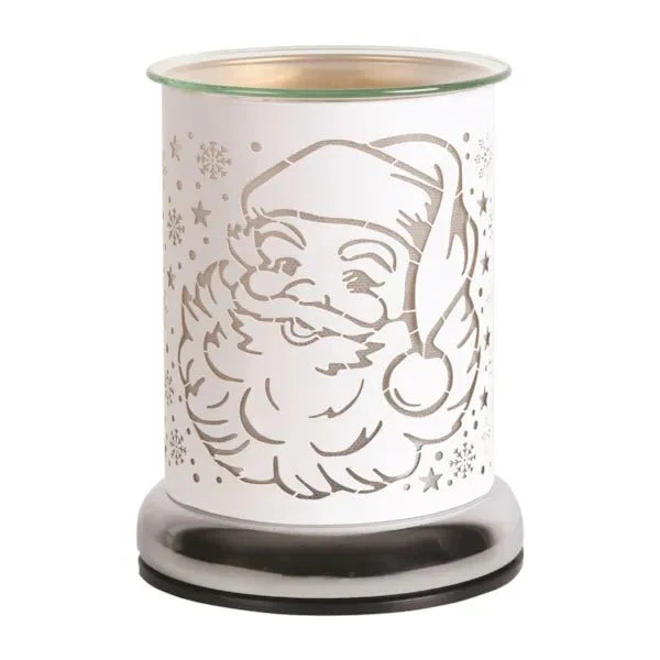 Touch Electric Wax Melt Burner – White Santa Silhouette 17cm - Image 2
