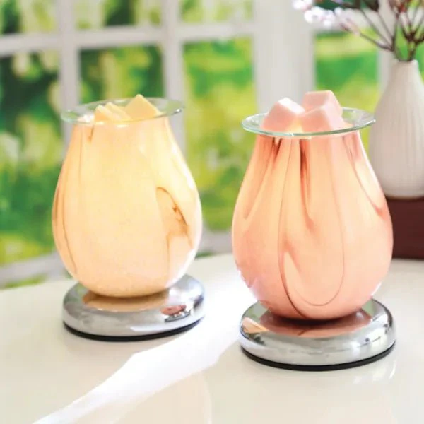 Purple Swirl Oval Touch Wax Melt Burner - Image 4