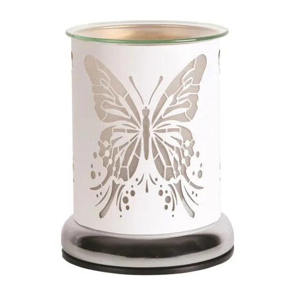 Butterfly Touch Wax Melt Burner – White - Image 2