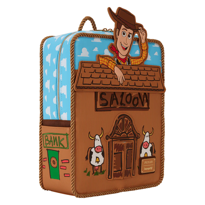 Loungefly Toy Story 30th Anniversary Woody Saloon Mini Backpack - Image 3