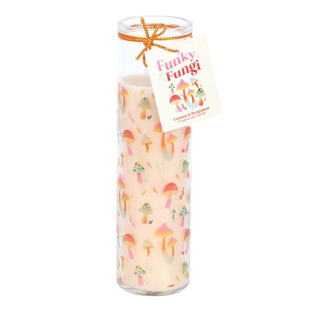Tube Candle - Mushroom Print
