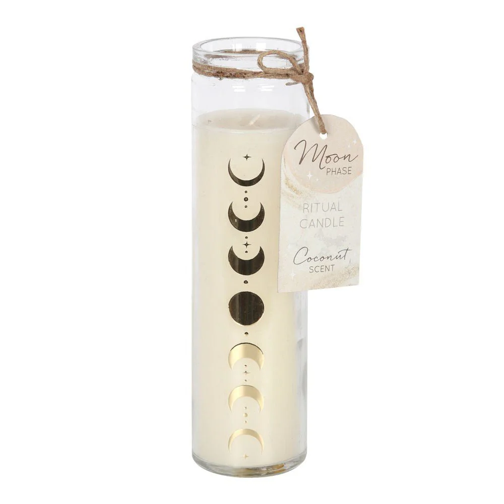 Tube Moon Phase Candle - Coconut