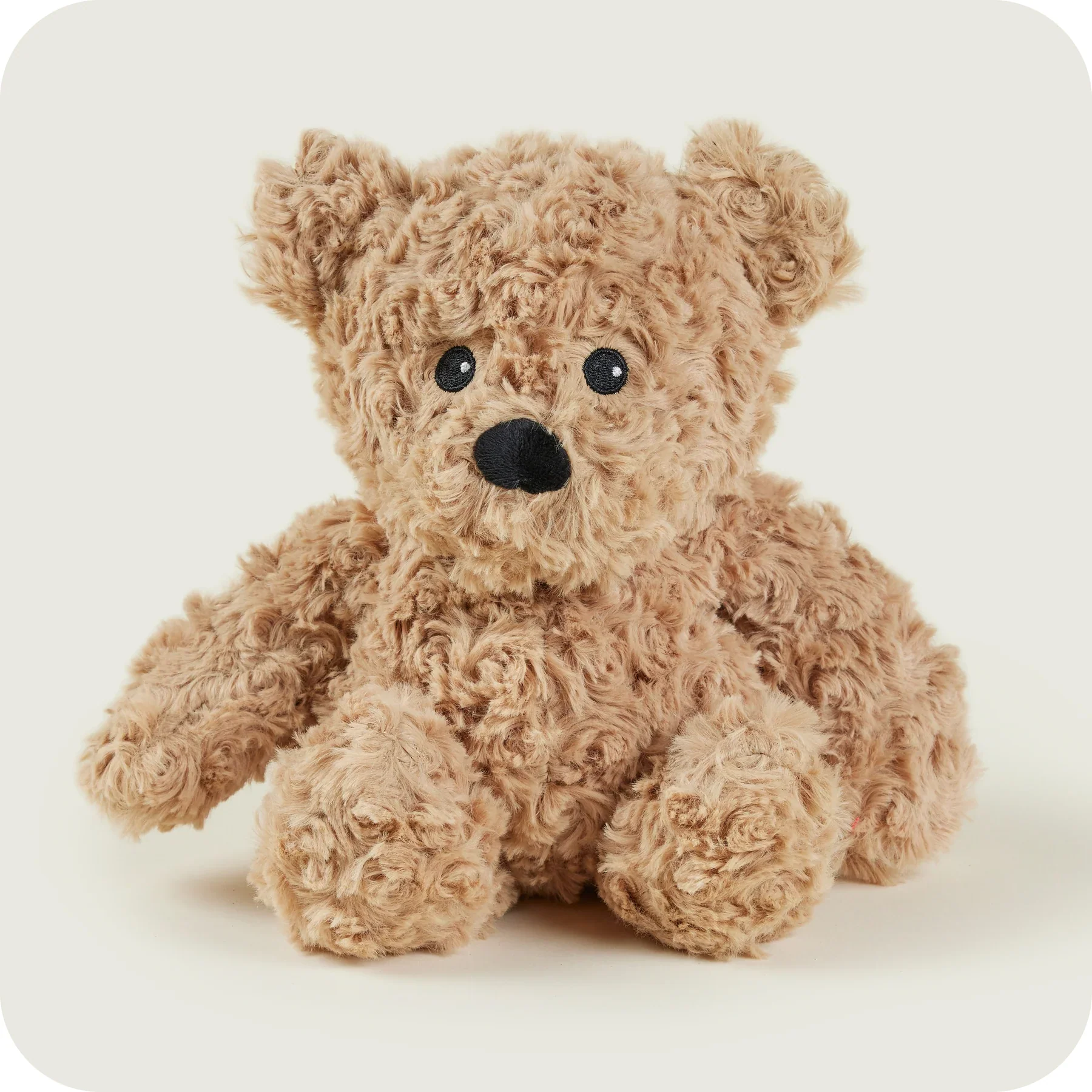 Warmies Brown Curly Bear Heatable Plush Toy