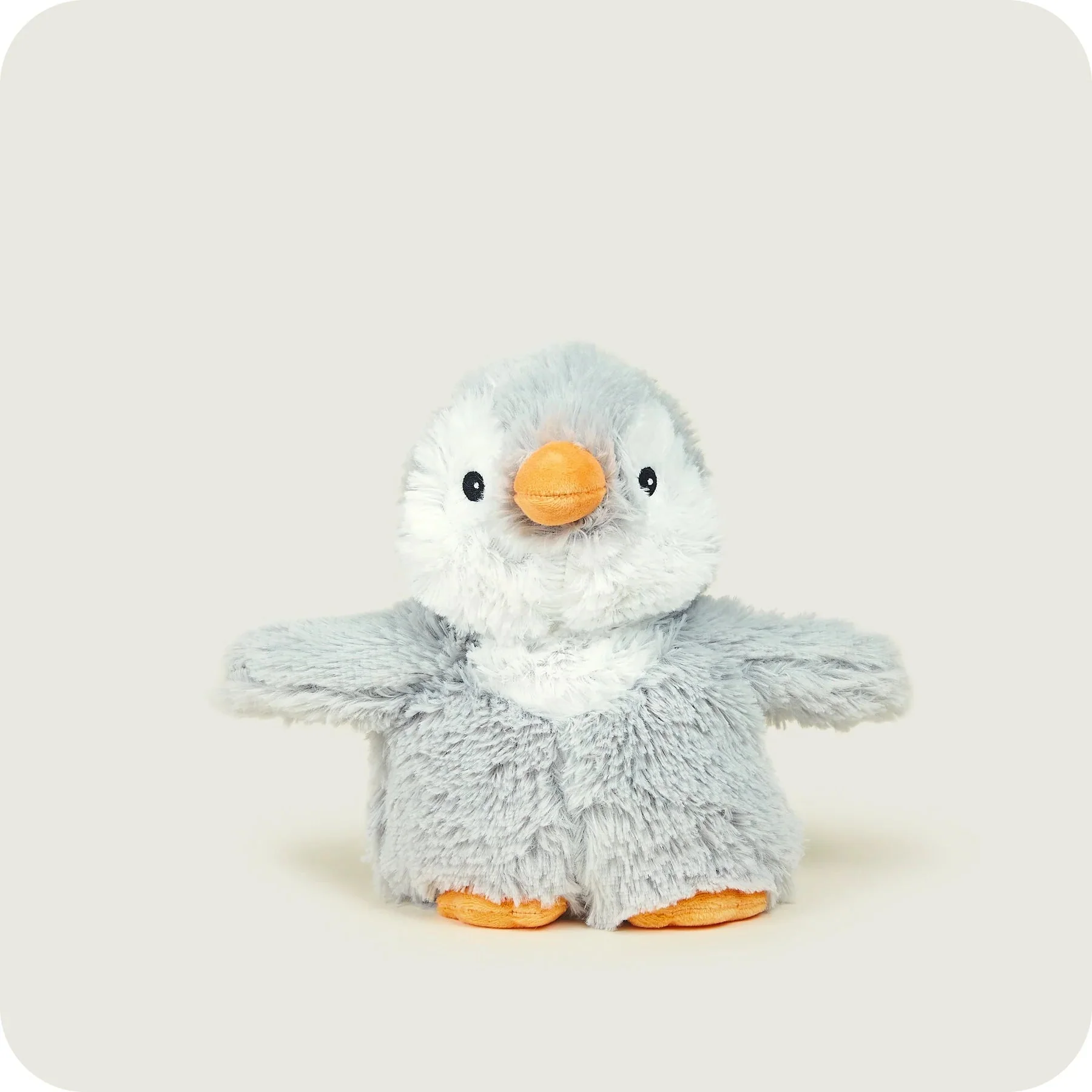Warmies Junior Grey Penguin Microwavable Plush
