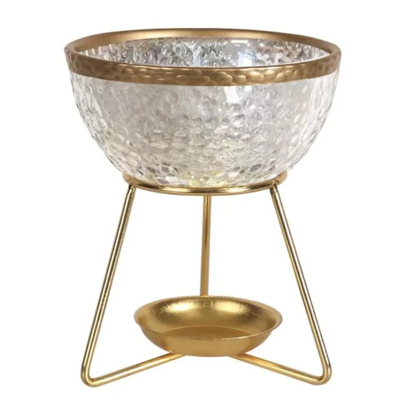 Clear & Gold Bowl Wax Melt Burner
